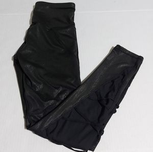 Kyodan High Waist Shiney Mesh Insert Legging